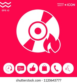 Burn CD or DVD icon