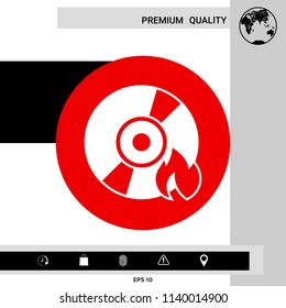 Burn CD or DVD icon