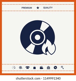 Burn CD or DVD icon
