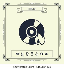 Burn CD or DVD icon