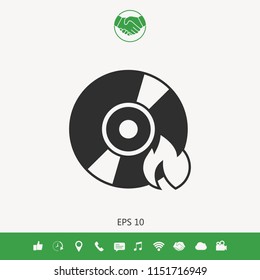 Burn CD or DVD icon