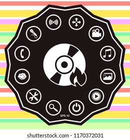 Burn CD or DVD icon