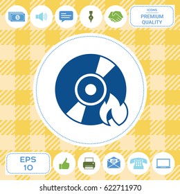 Burn CD or DVD icon