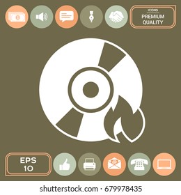 Burn CD or DVD icon
