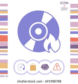 Burn CD or DVD icon