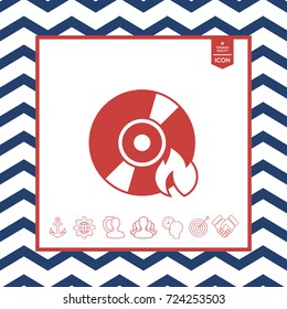 Burn CD or DVD icon