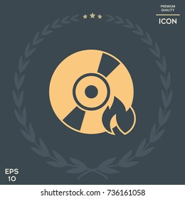 Burn CD or DVD icon