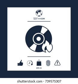 Burn CD or DVD icon