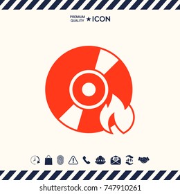 Burn CD or DVD icon
