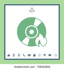 Burn CD or DVD icon