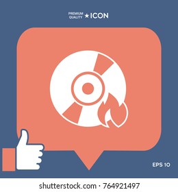Burn CD or DVD icon