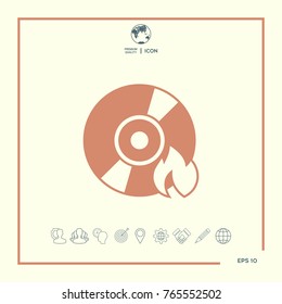 Burn CD or DVD icon