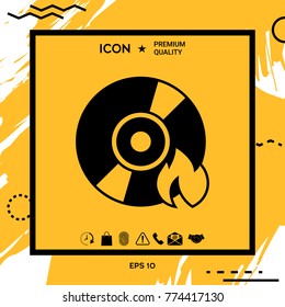 Burn CD or DVD icon