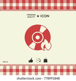 Burn CD or DVD icon