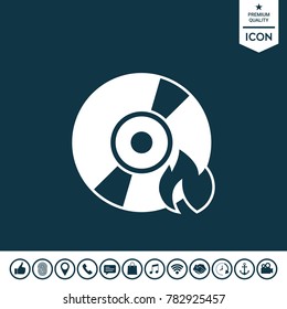 Burn CD or DVD icon