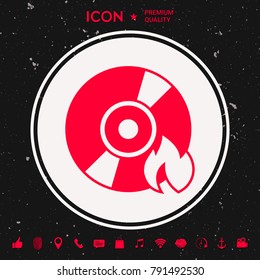Burn CD or DVD icon