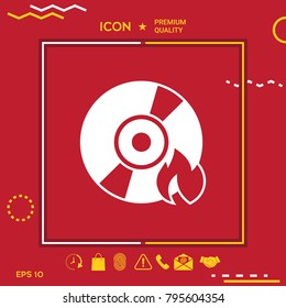 Burn CD or DVD icon