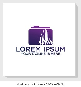 burn data logo template design vector