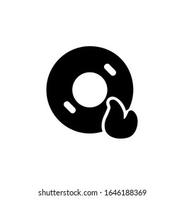burn disc icon. Perfect for application, web, logo and presentation template. icon design solid style