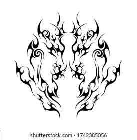 burn fire flame fuel oil celtic tattoo symbol