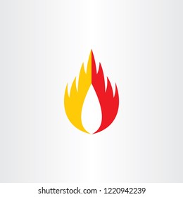 burn fire hot flame logo symbol vector icon