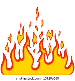 Burn flame fire vector background