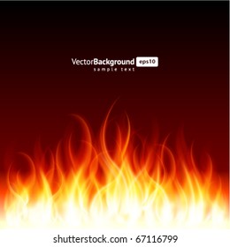 Burn Flame Fire Vector Background