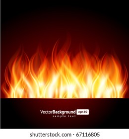 Burn flame fire vector background