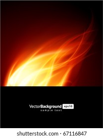 Burn flame fire vector background