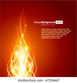 Burn flame fire vector background