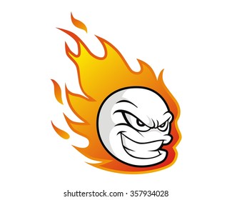 burn head lgo icon vector