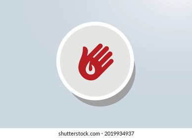 Burn Injury Icon Vector Design