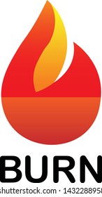 Burn logo, suitable for logo team, organization, even company, fire fighters