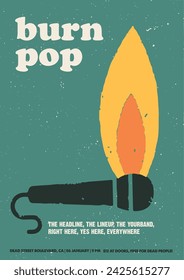 Burn Pop Gig Poster Flyer Template