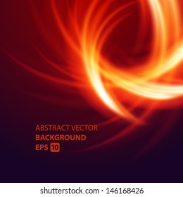 Burn smooth twist light lines vector background 