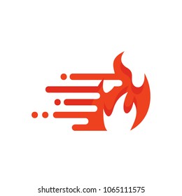 Burn Speed Logo Icon Design