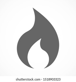 Burn vector icon, Fire icon, Hot sign