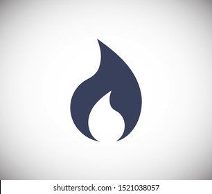 Burn vector icon, Fire icon, Hot sign