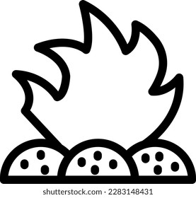 burn Vector illustration on a transparent background. Premium quality symmbols. Thin line vector icons for concept and graphic design. 
