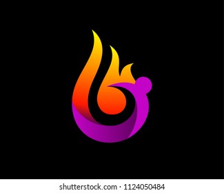 Burn yoga logo