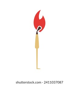 A burned match. Burnout is a state of complete mental, physical, and emotional exhaustion.