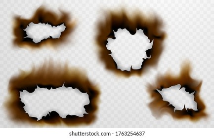 Burned paper Burning red hot sparks realistic fire flames