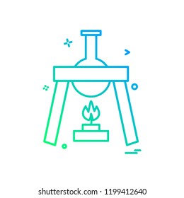 burner flask icon vector design