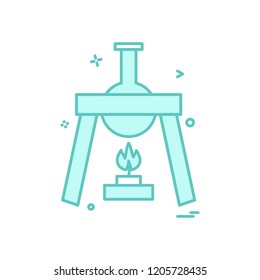 burner flask icon vector design