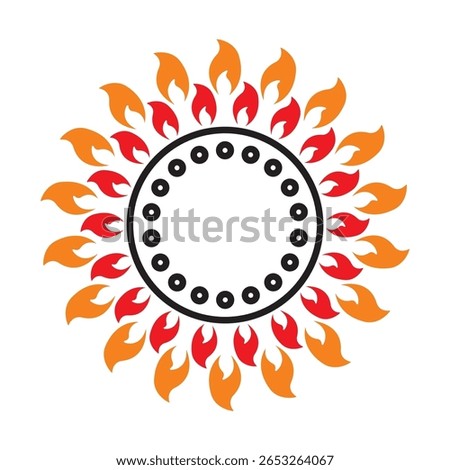 Burner Gas Stove Icon Vector Illustration.
