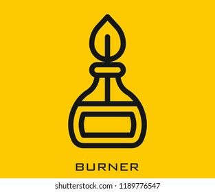 Burner icon signs