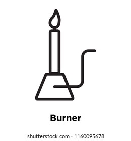 Burner icon vector isolated on white background, Burner transparent sign