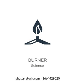 Burner icon vector. Trendy flat burner icon from science collection isolated on white background. Vector illustration can be used for web and mobile graphic design, logo, eps10