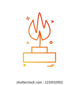 burner lab icon vector design