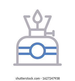 burner vector color line icon 